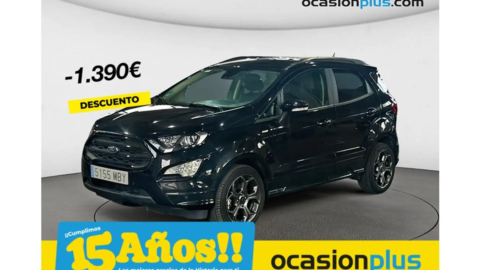 Ford EcoSport 1.0 EcoBoost ST Line 125 Zwart - 1