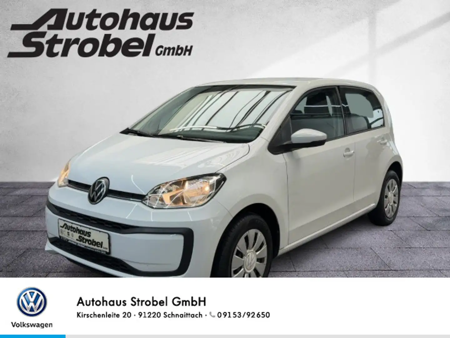 Volkswagen up! 1.0 move up! ab 3,99% DAB+ Bluet. Klima elek Weiß - 1