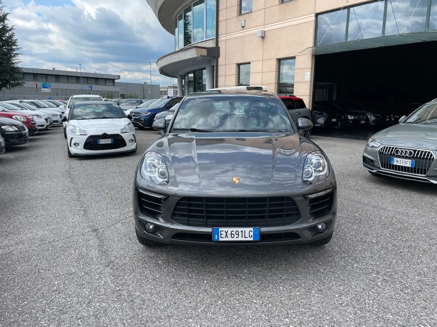 Porsche Macan 3.0d S 250cv pdk KM121K TETTO PANORAMA PELLE ROSSA Grigio - 2