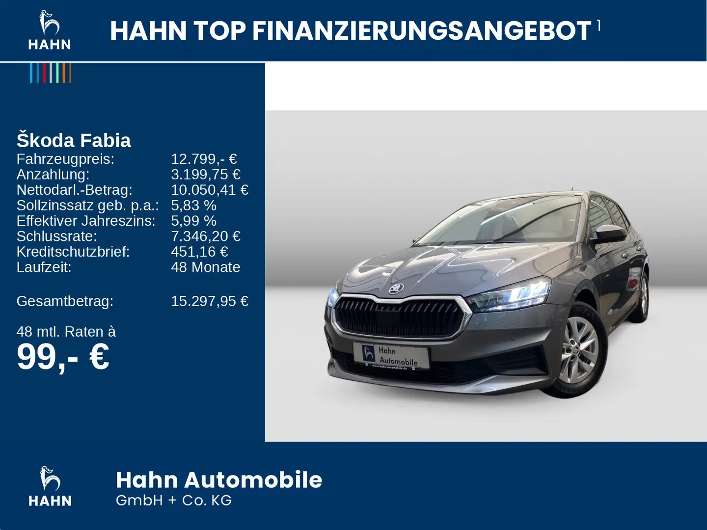 Skoda Fabia 1.0TSI Ambition GRA LED Navi PDC Sitzheiz Gris - 2