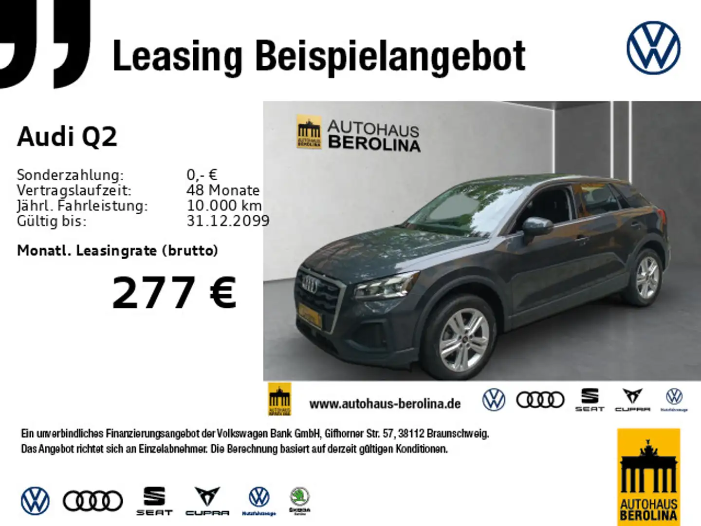 Audi Q2 30 TFSI *MATRIX*GRA*PDC*Virt.C*KLIMA* Grau - 1