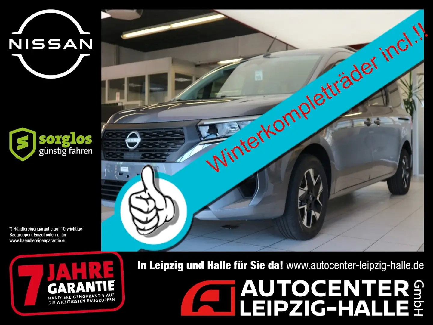 Nissan Townstar Kombi L2 1.3 DIG-T 7AT TEKNA WKR inkl Grau - 1
