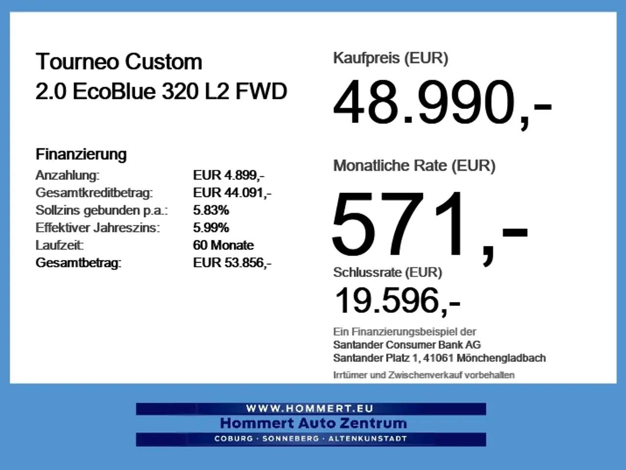 Ford Tourneo Custom 2.0 EcoBlue 320 L2 FWD AHK,Kamera 4