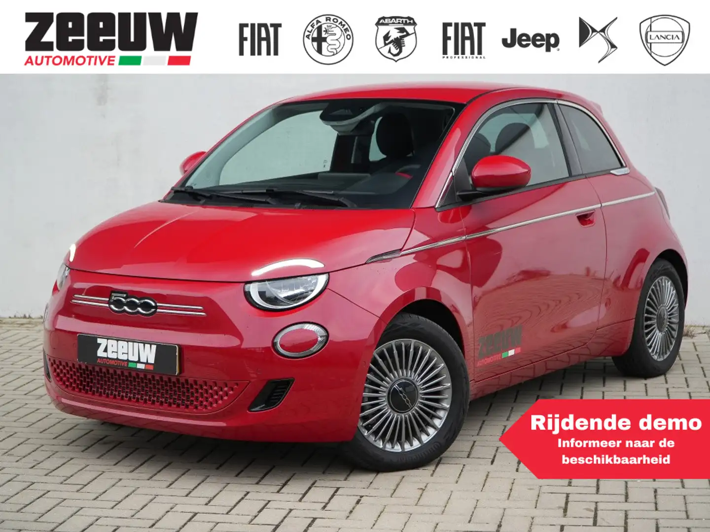 Fiat 500e 42 kWh | Carplay | Camera | Winter | PDC | 16" Czerwony - 1
