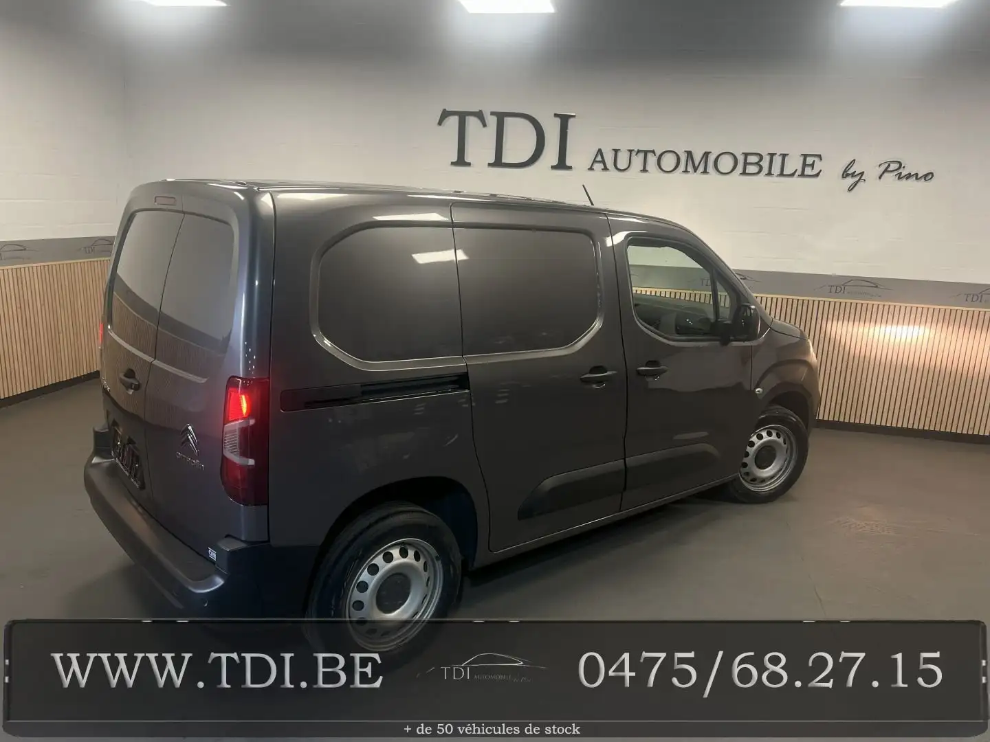 Citroen Berlingo Berlingo 1.5 BlueHDi*102cv*Clim*1er Main*Belge*✔ Gris - 2