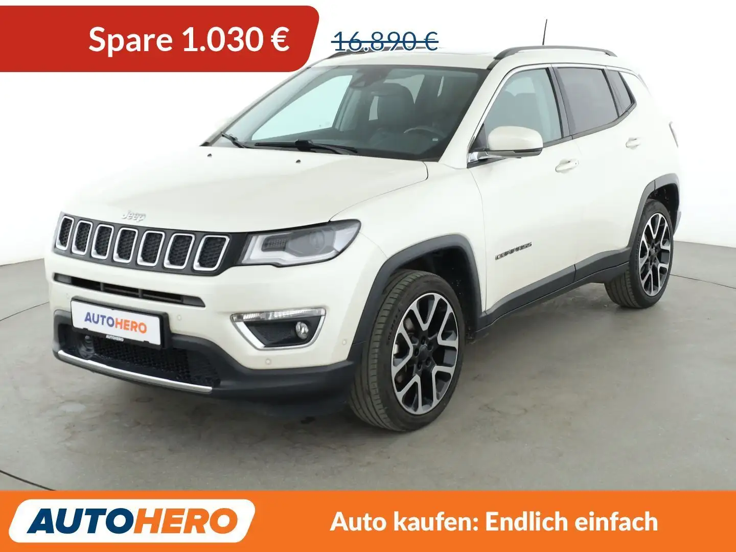Jeep Compass 1.4 M-Air Limited FWD*NAVI*ACC*CAM*PDC*SHZ* Weiß - 1