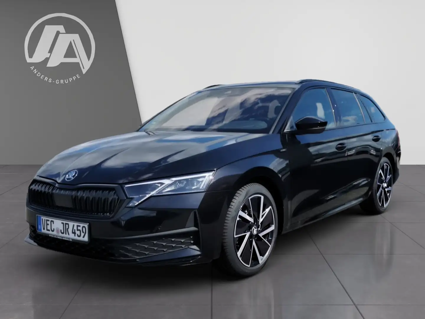 Skoda Octavia Sportline 2,0 TDI DSG +AHK+HUD+SHZ Noir - 2