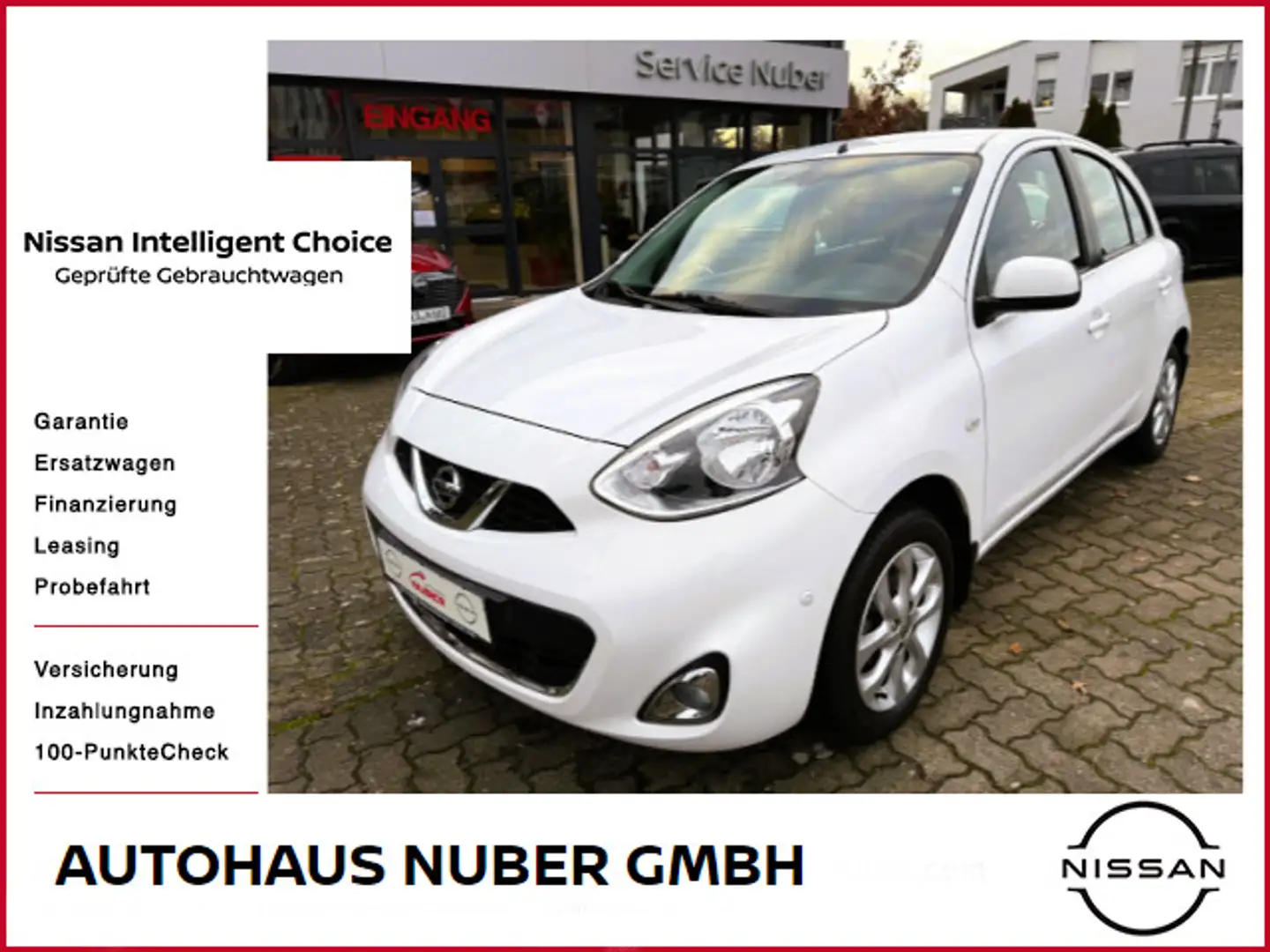 Nissan Micra 1,2 Acenta Navi Klimaautomatik Blanc - 1