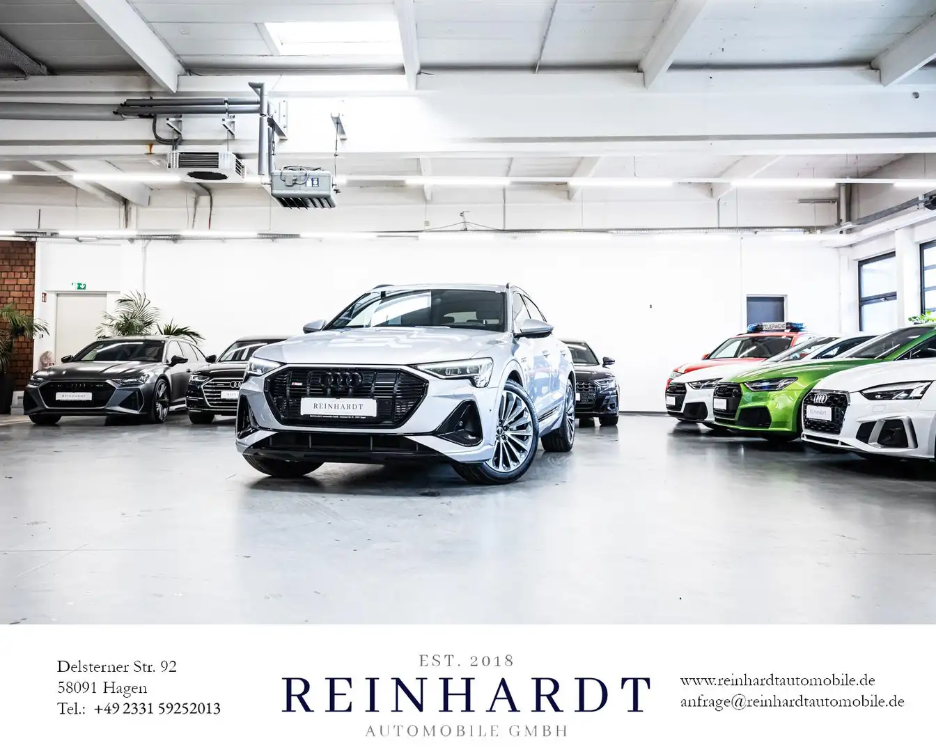 Audi e-tron SPORTBACK 55 2x S LINE/BLACK/ACC/HuD/360° Argent - 1