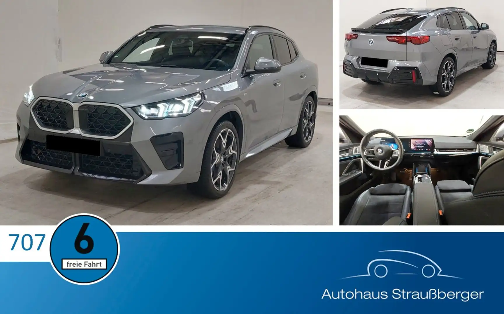 BMW X2 20d xDrive M Sport AHK LRHZ H-K RFK LED Grau - 1