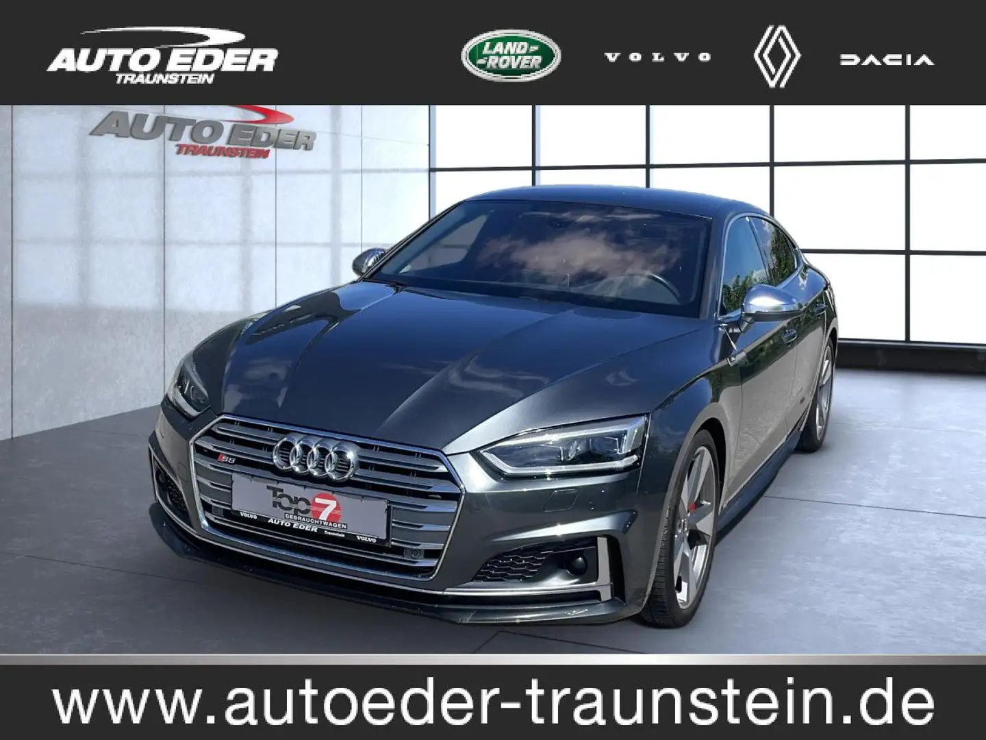 Audi S5 3.0 TDI NAVI MATRIX CAM ACC AHK Bluetooth LED Grijs - 1