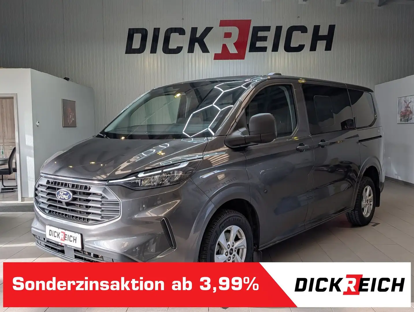 Ford Transit Custom L1 Navi 8-Sitze ACC LED Cam SHz Grau - 1