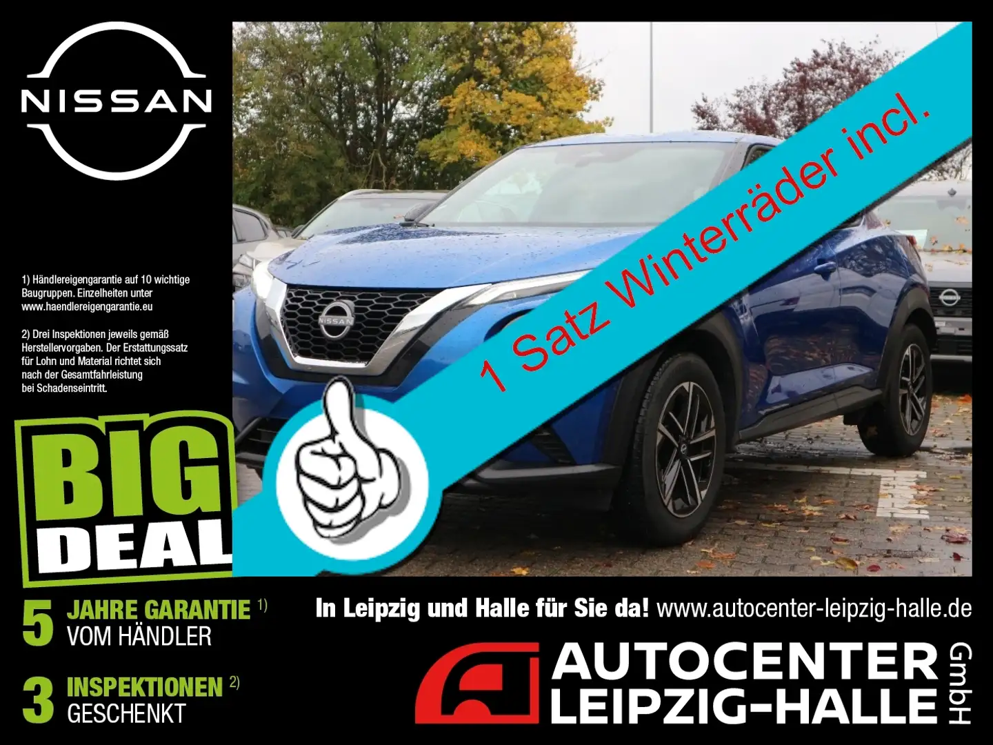 Nissan Juke N-CONNECTA 1.0 DIG-T 6MT Winterpaket Kamera Blau - 1