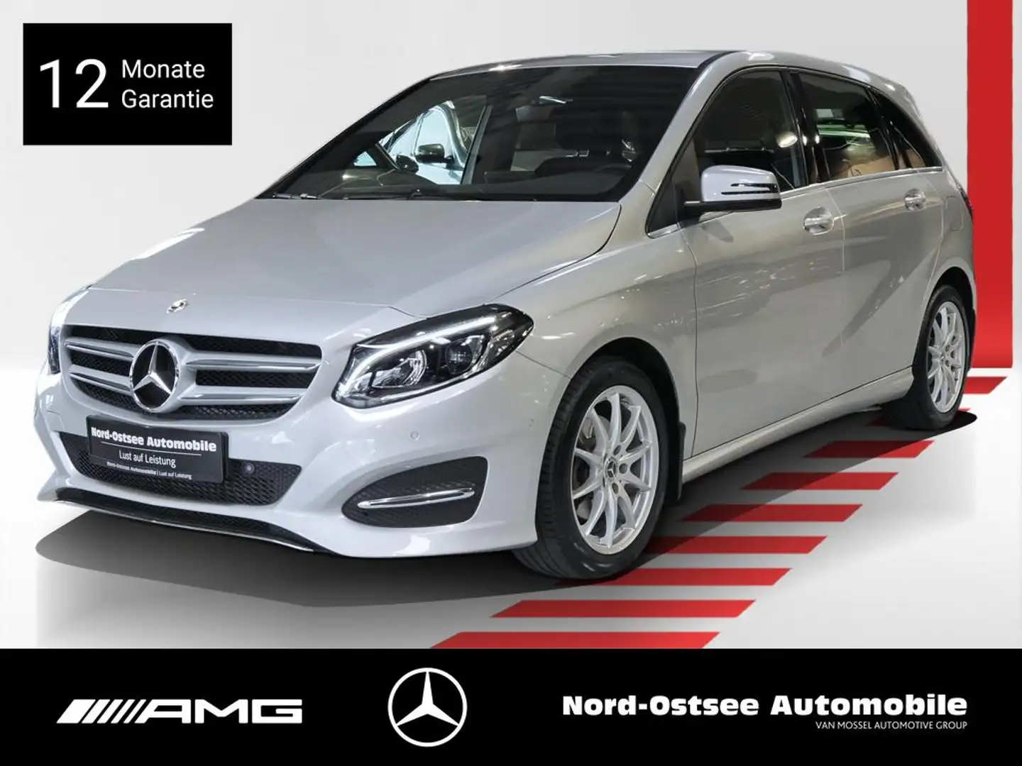 Mercedes-Benz B 200 d EDITION B KAMERA AHK KEYLESS LED NAVI Zilver - 1