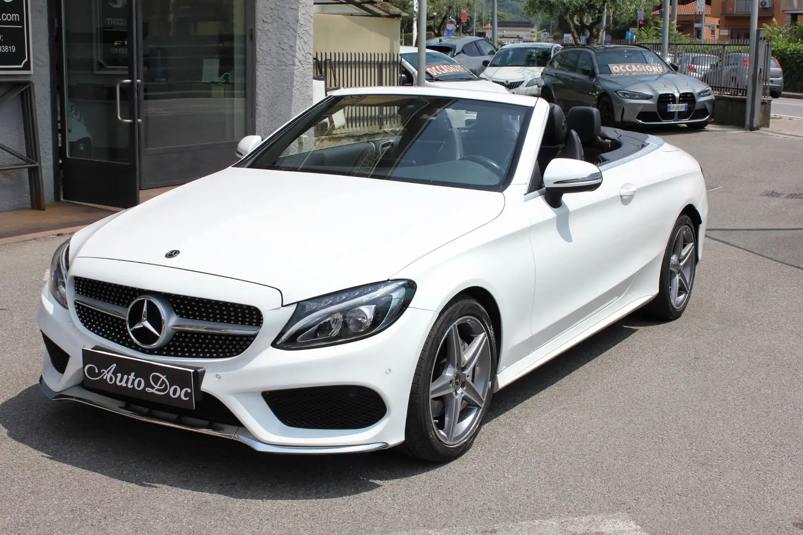 Mercedes-Benz C 180 AMG CABRIO SPORT AUTOMATICA INTERNI SPORT ANTRACIT Bianco - 1