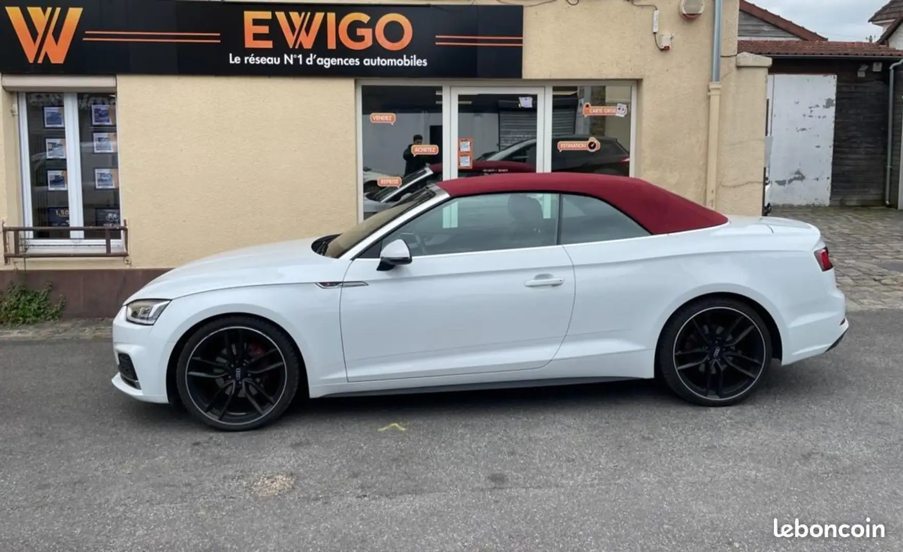 Audi A5 CABRIOLET 2.0 40 TDI 190 S-LINE S-TRONIC BVA FAIBL Wit - 2