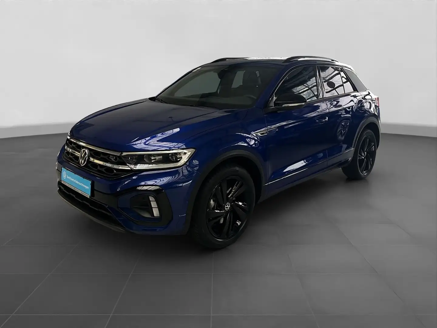 Volkswagen T-Roc 2.0 TDI DSG R-LINE BLACK LM18 PANO AHK NAV Bleu - 2