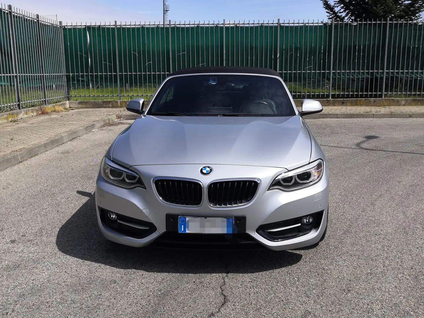 BMW 220 220d Cabrio sport auto UNIPROPRIETARIO Argento - 2