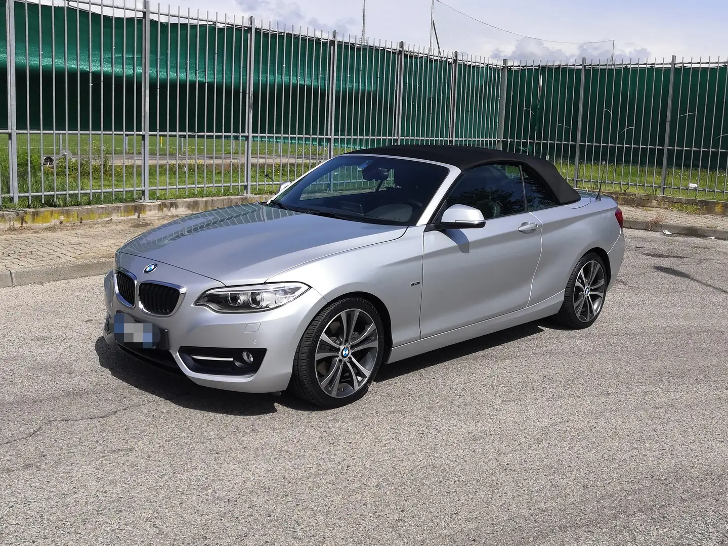 BMW 220 220d Cabrio sport auto UNIPROPRIETARIO Argento - 1