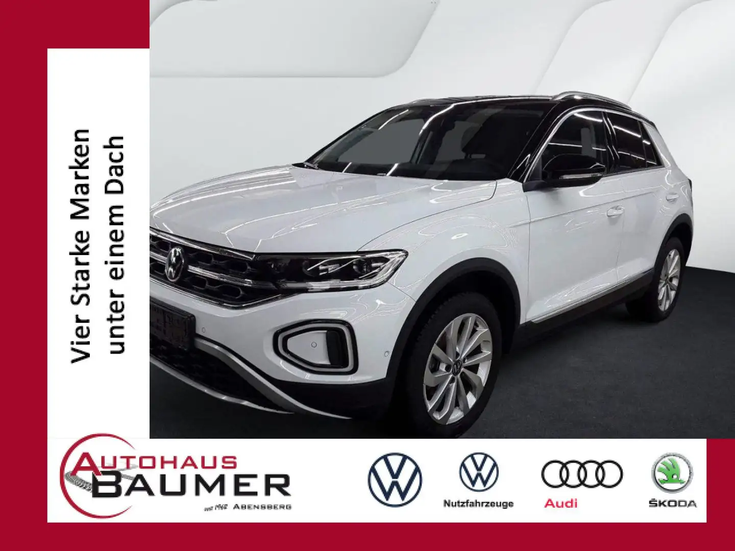 Volkswagen T-Roc Style 1.5 TSI DSG AHK Navi LED ergoActive Blanc - 1