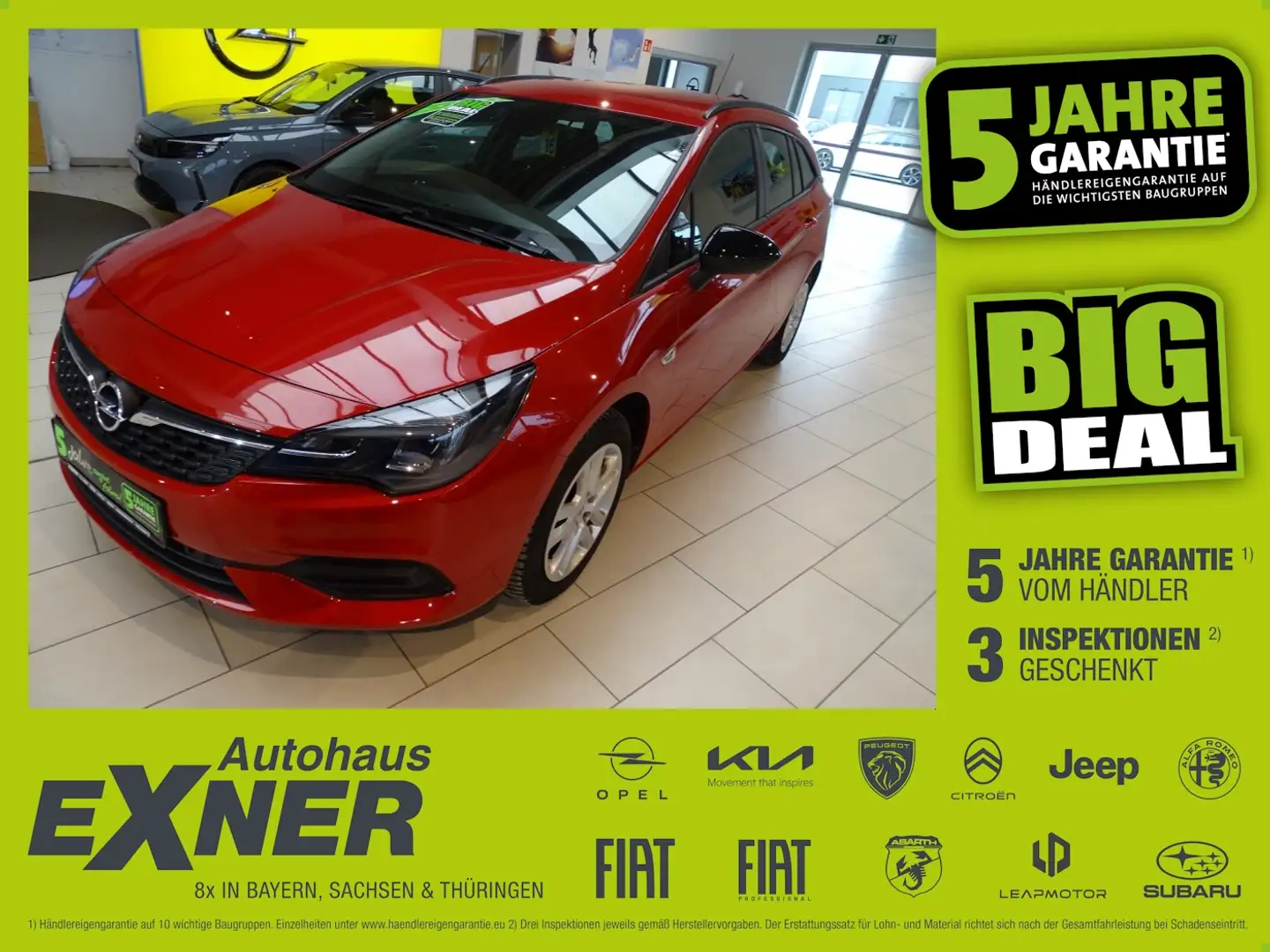 Opel Astra K Sportstourer 1.2 Turbo EDITION LED, USB Rouge - 1