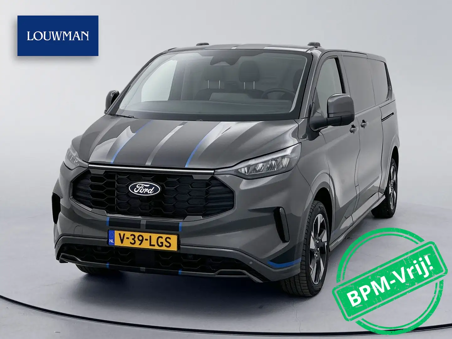 Ford Transit Custom 300 2.0 TDCI L2H1 Sport 2x Schuifdeur Navigatie Ac Grijs - 1