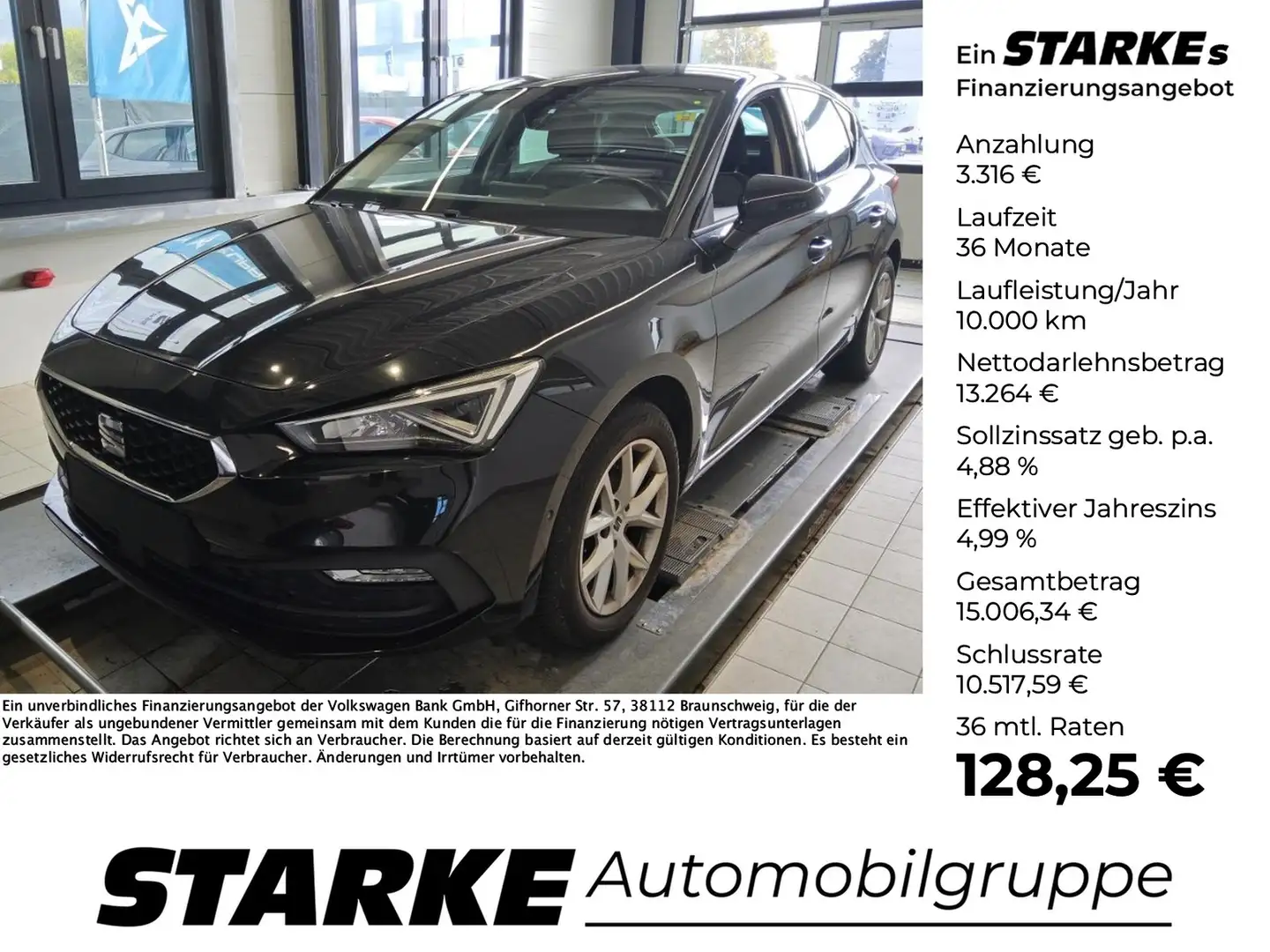 SEAT Leon 1.5 TSI 6-Gang Style Schwarz - 1