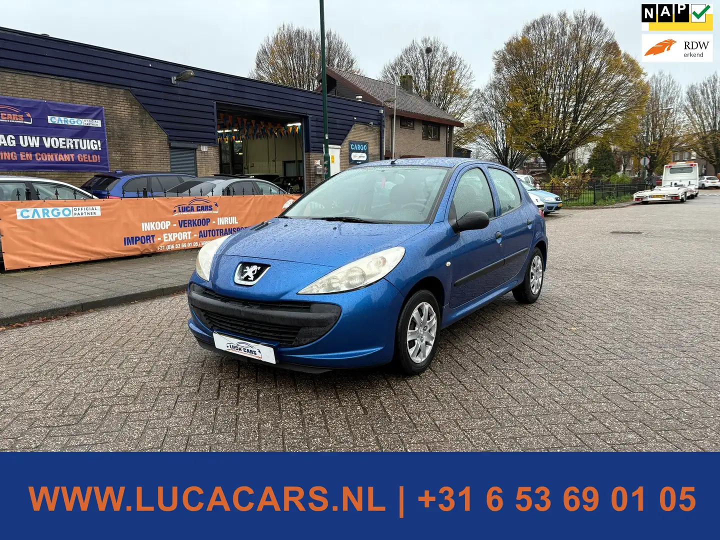 Peugeot 206 + 1.1 XR 2X SLEUTEL + NIEUWE APK! Blauw - 1