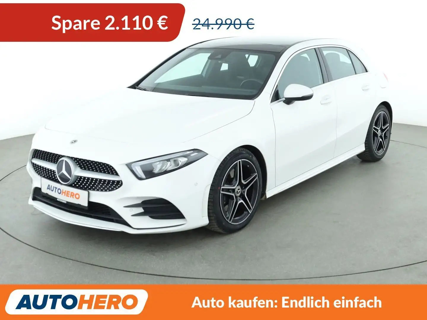 Mercedes-Benz A 220 A 220 AMG Line Aut.*NAV*LED*TEMPO*PDC*SHZ*PANO Weiß - 1