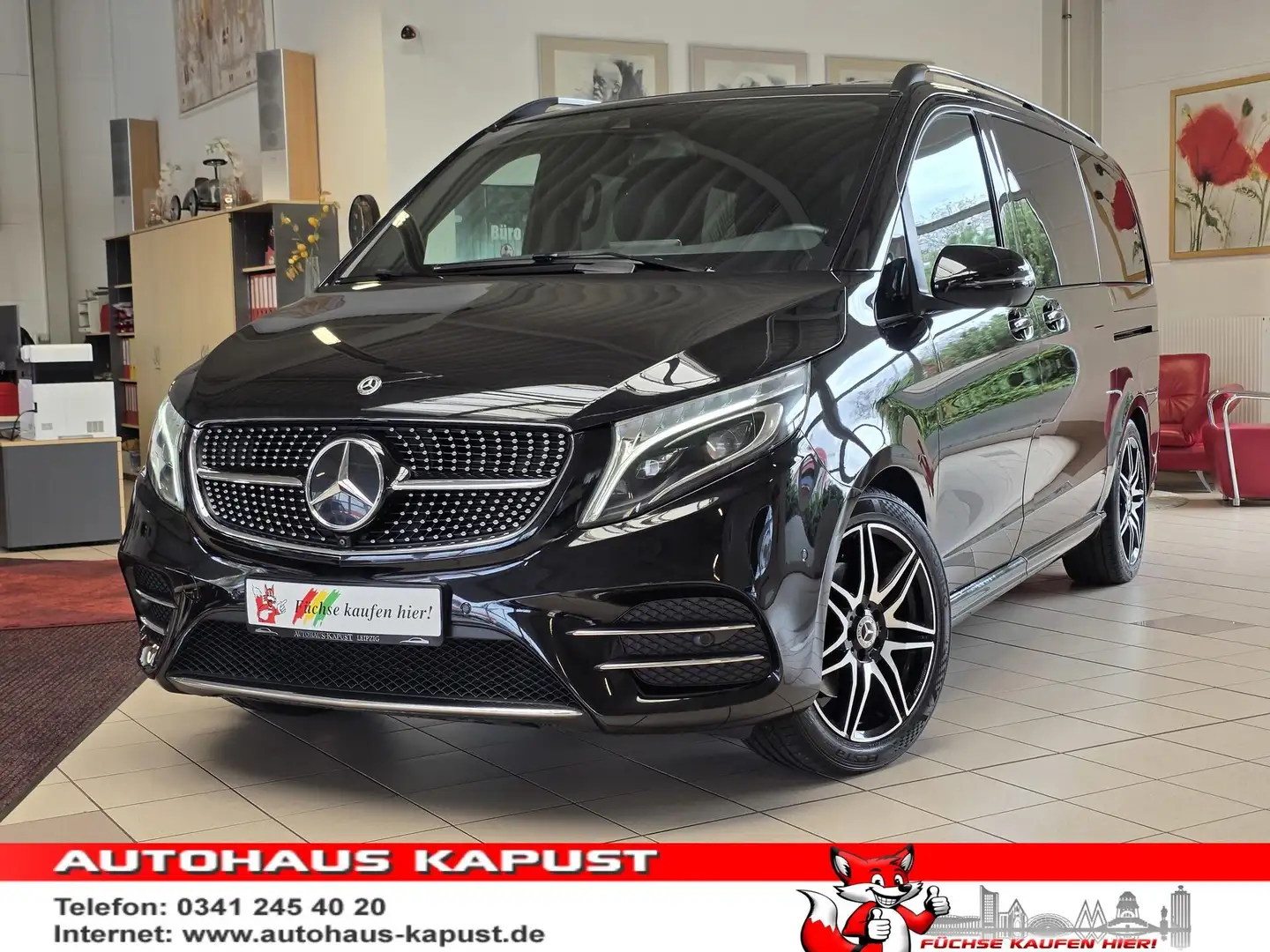 Mercedes-Benz V 220 V 220 lang AMG Ed./6-Sitze/LED/360°/StandHz/Ahk Noir - 1