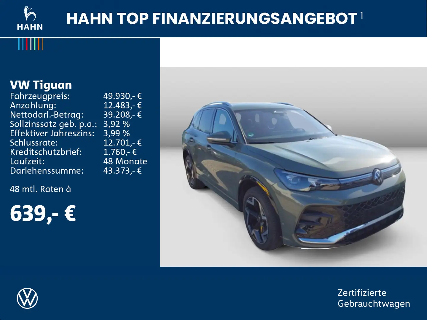 Volkswagen Tiguan 2.0TDI DSG 4Mo R-Line DCC Matrix Standhei Grün - 2