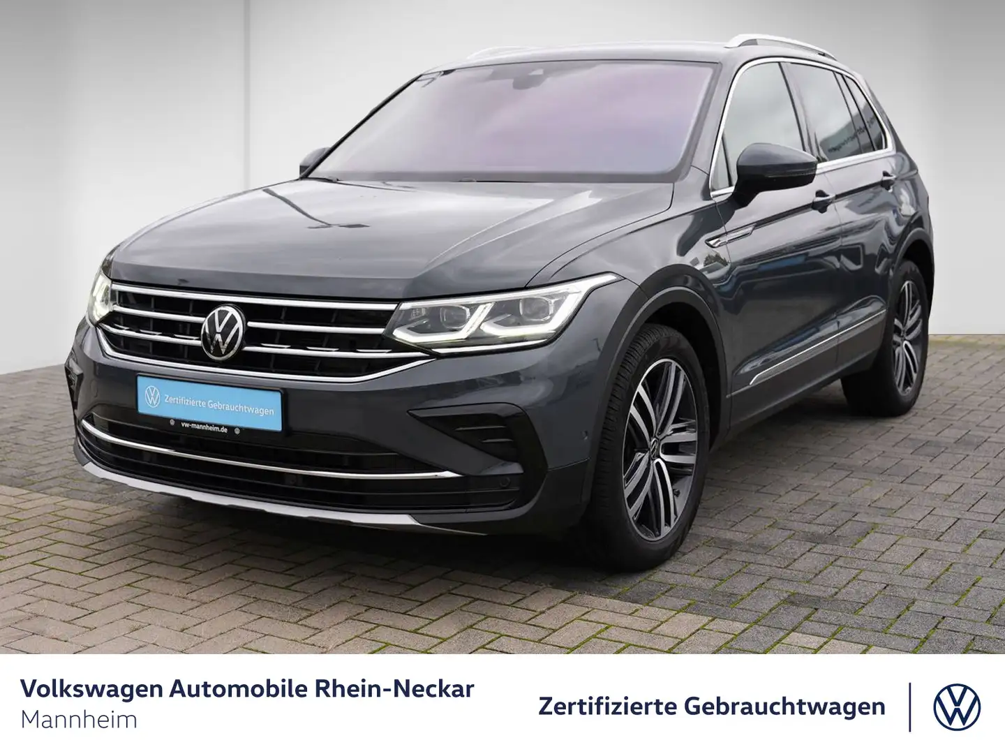 Volkswagen Tiguan 2.0 TDI Elegance DSG Navi AHK Kamera uvm Grau - 2