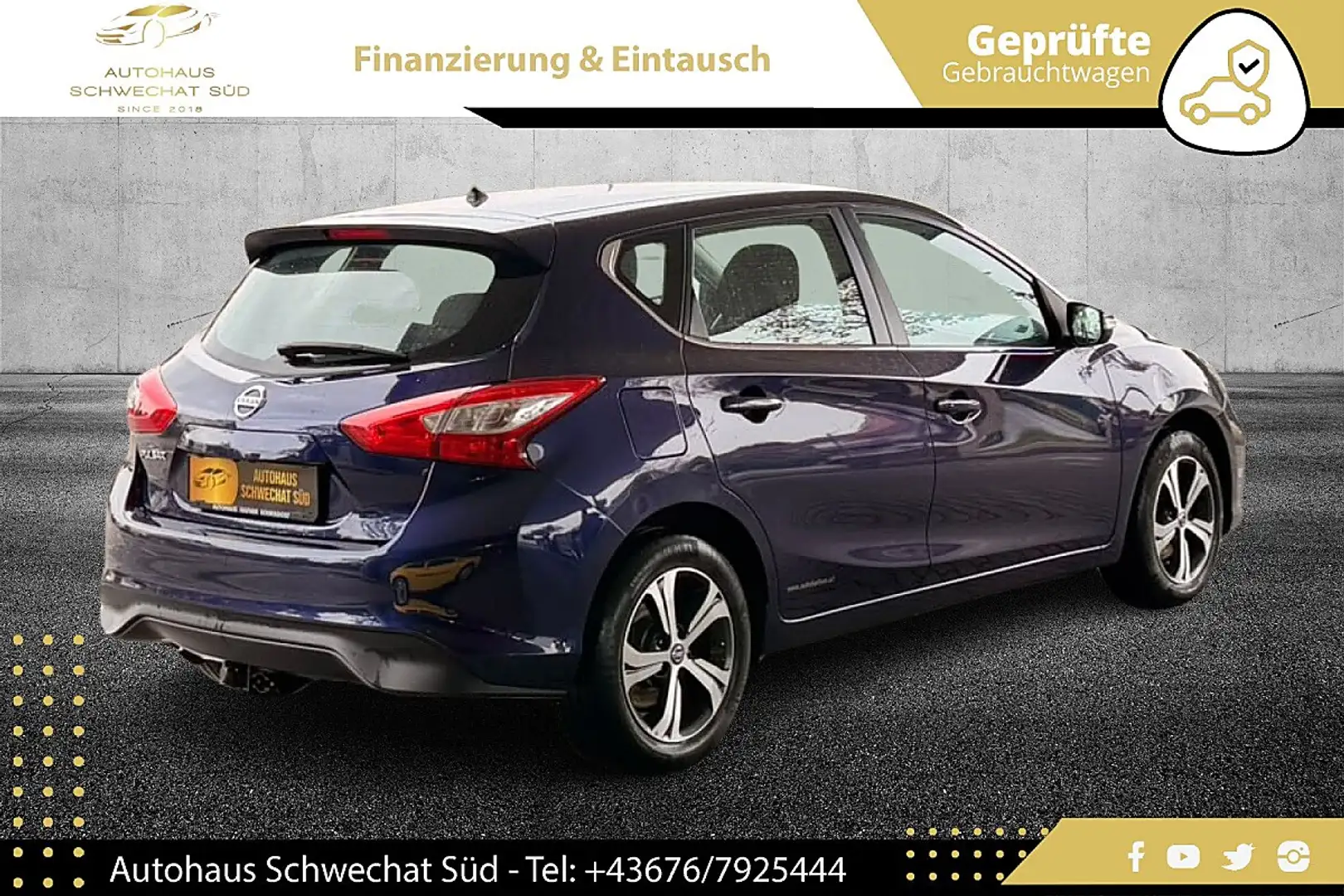 Nissan Pulsar 1,2 DIG-T Acenta // NAVI // R-KAMERA // SITZHEI... Blau - 2