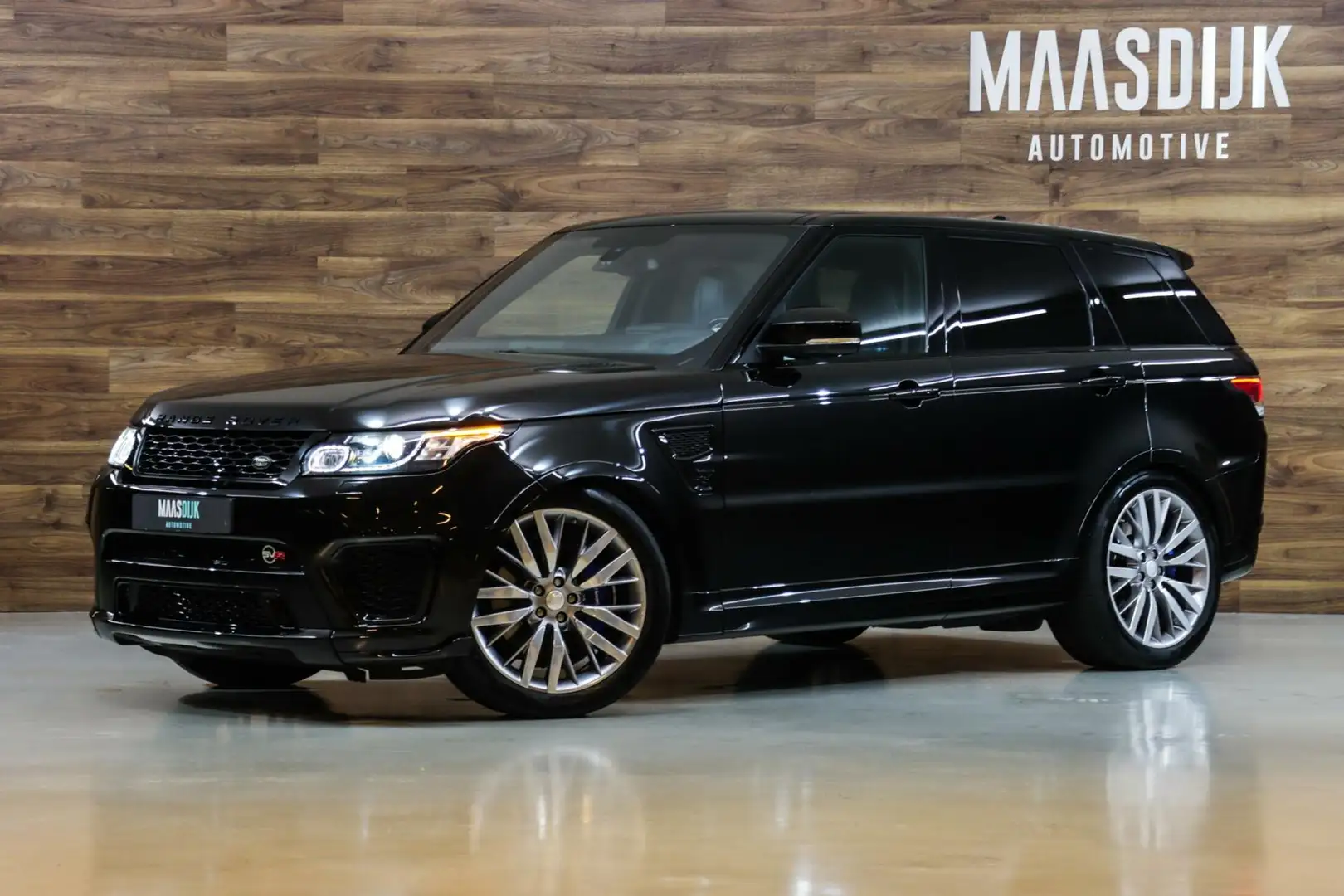 Land Rover Range Rover Sport 5.0 V8 SVR|Dealer|HUD|Carbon|Pano| Zwart - 1