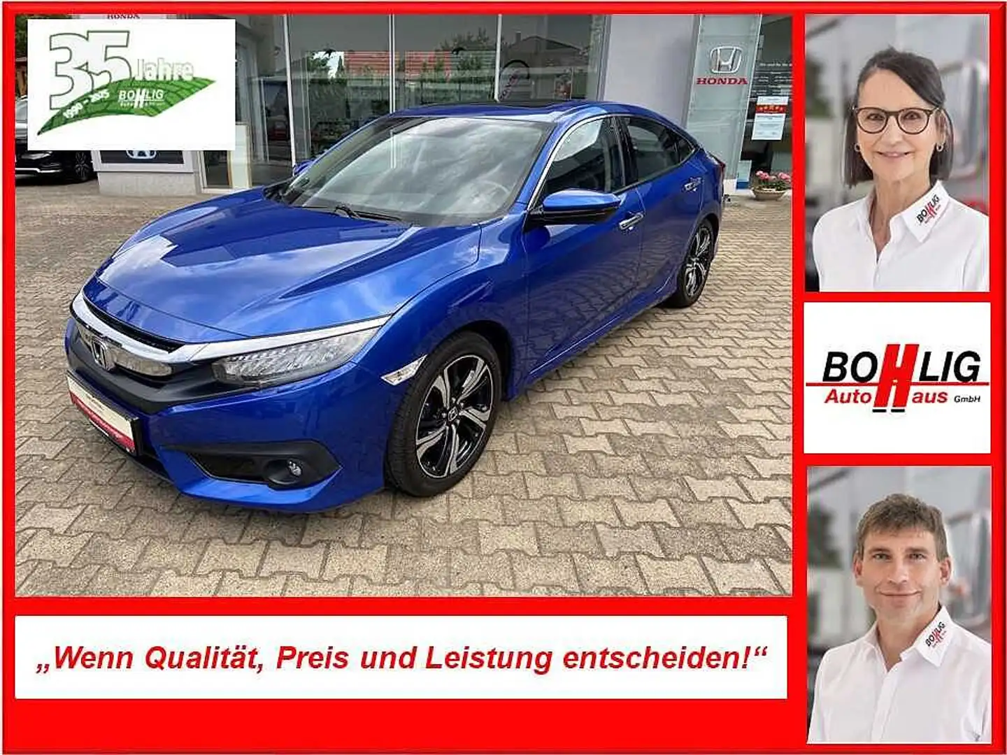Honda Civic 1.5 i-VTEC Turbo Executive Winterräder Bleu - 1