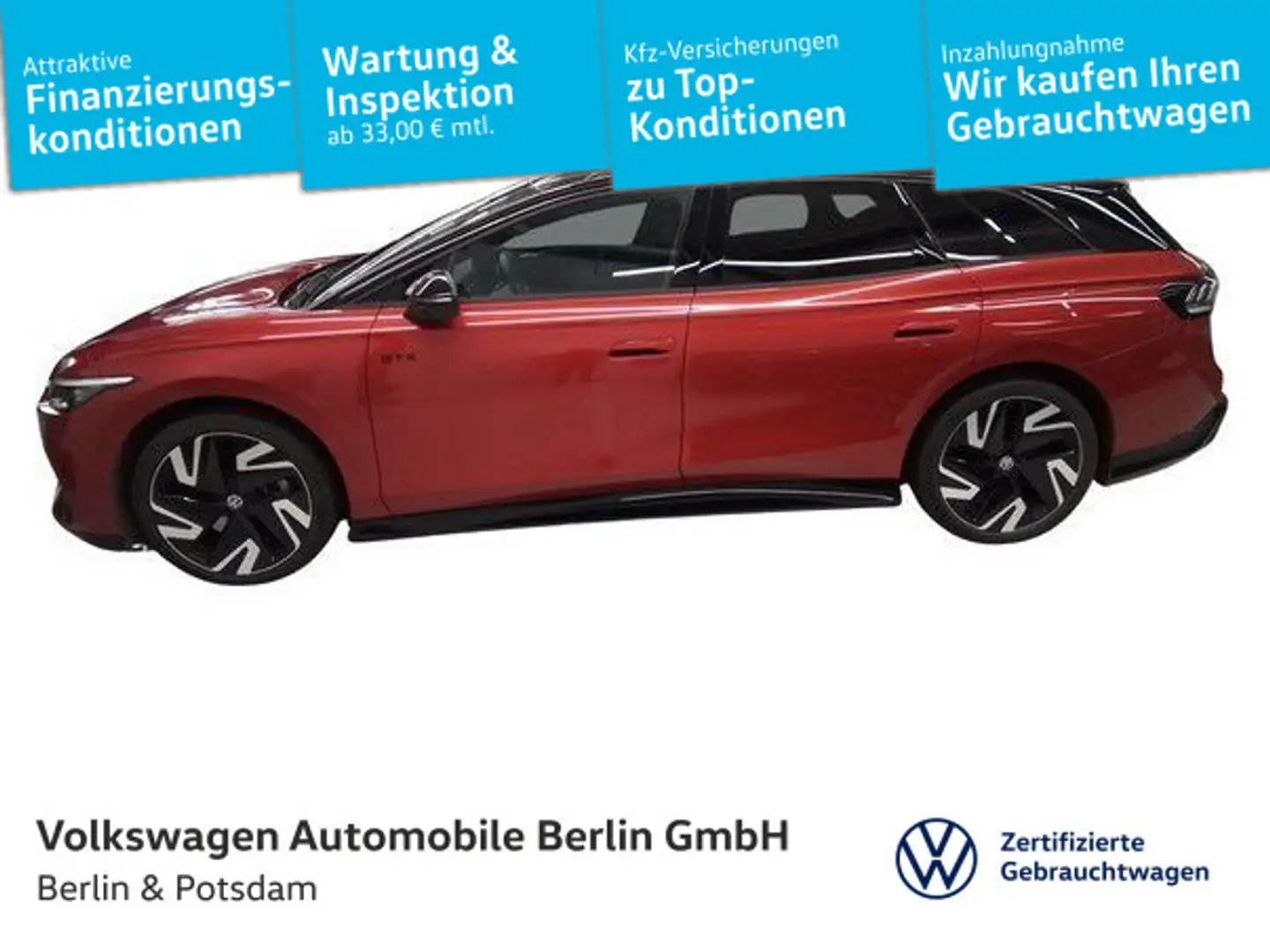 Volkswagen ID.7 Tourer GTX 4x4 P-DACH AHK W-Pumpe KAMERA Rot - 1