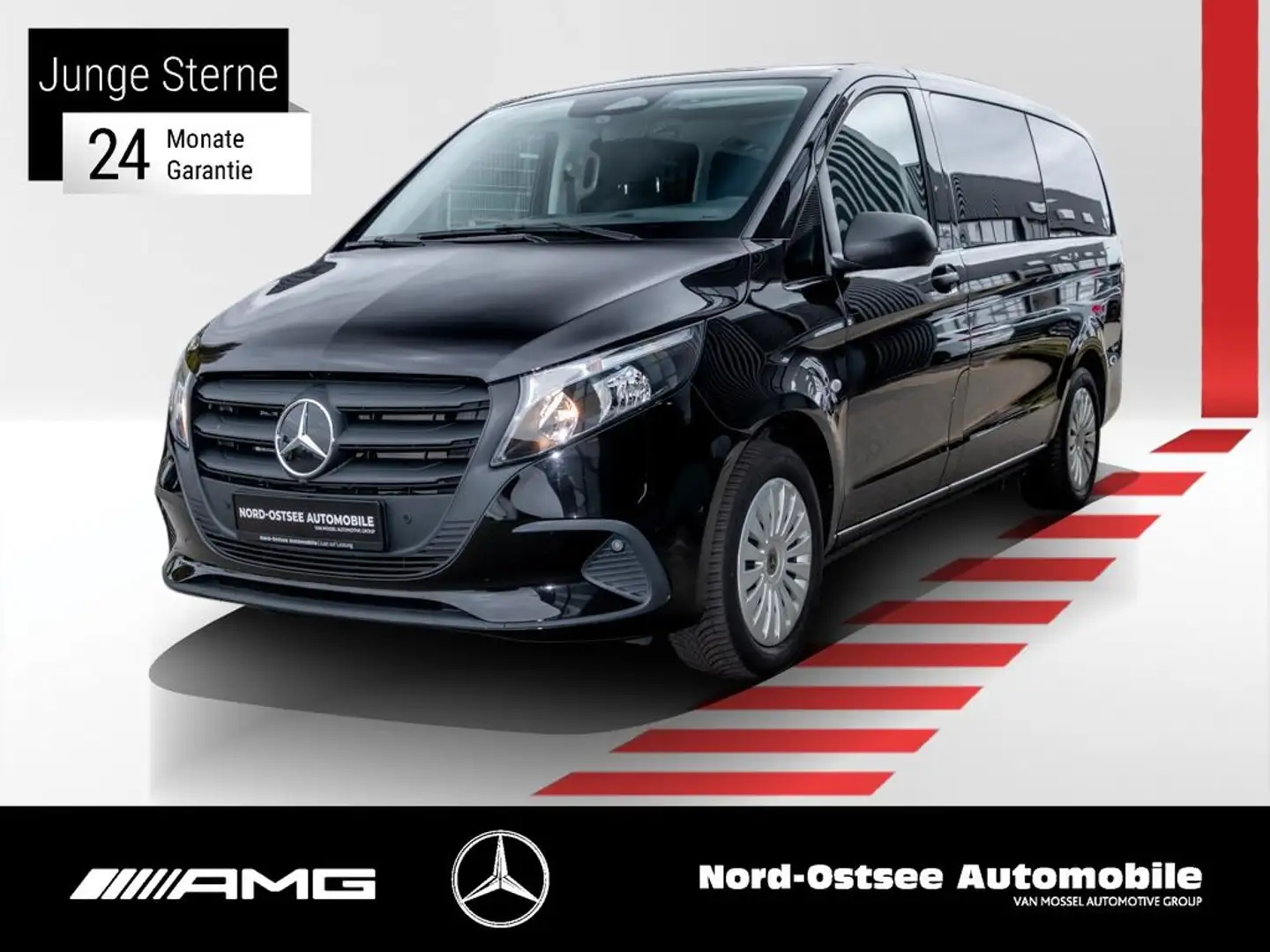 Mercedes-Benz Vito 116 Tourer  AHK2,5T KAM NAVI MBUX TEMPO Zwart - 1