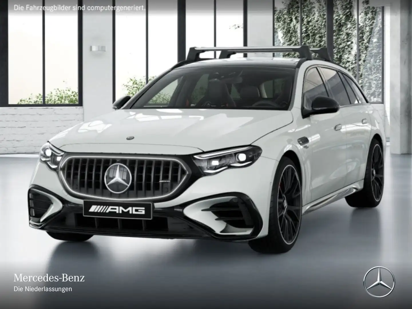 Mercedes-Benz E 53 AMG T 4M Hybrid Perf-Sitze Fahrass 360° Pano Weiß - 2