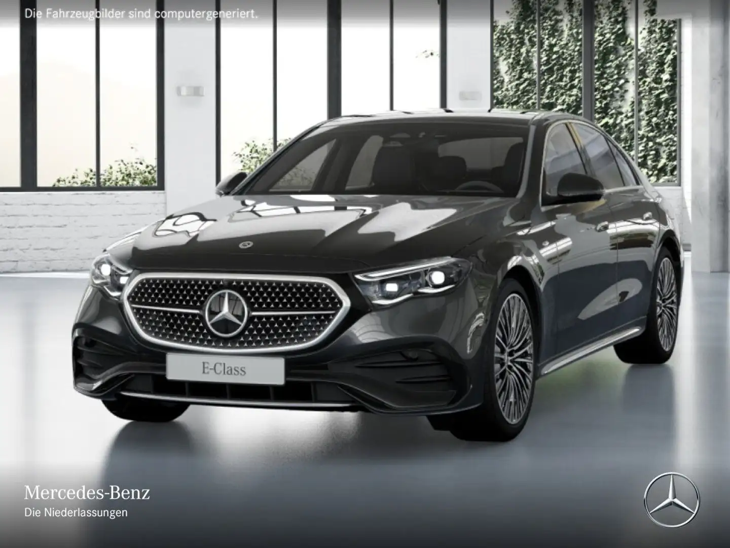 Mercedes-Benz E 300 e Hybrid AMG 360° Pano Burmester Distr. PTS Grau - 2
