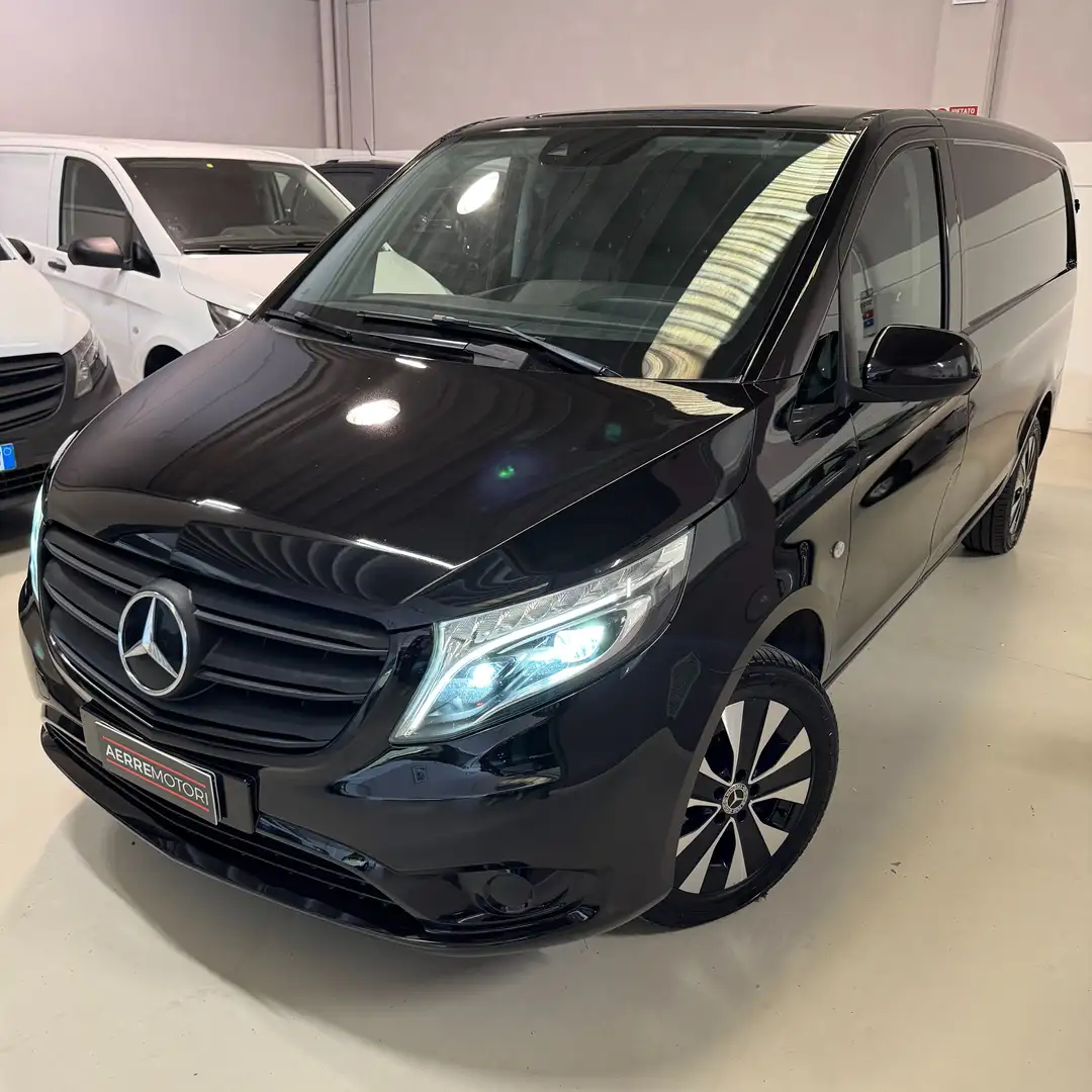 Mercedes-Benz Vito 116 Furgone Long PRO - Auto Full LED Apple CarPlay Noir - 1