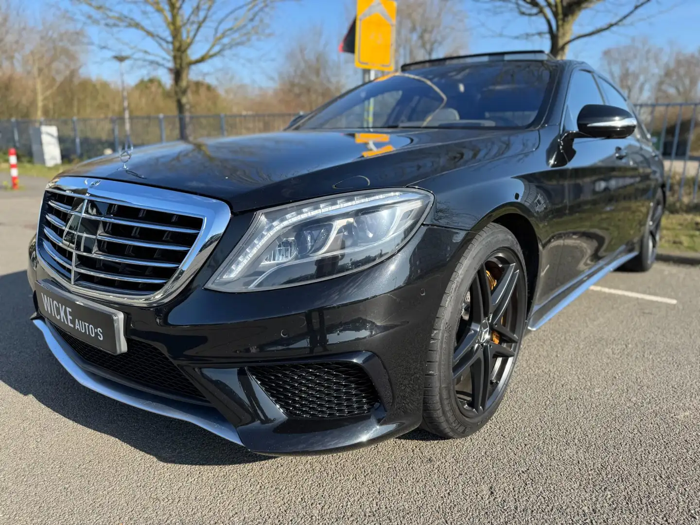 Mercedes-Benz S 63 AMG 4Matic Lang 585 PK Camera VOL !! Чорний - 1