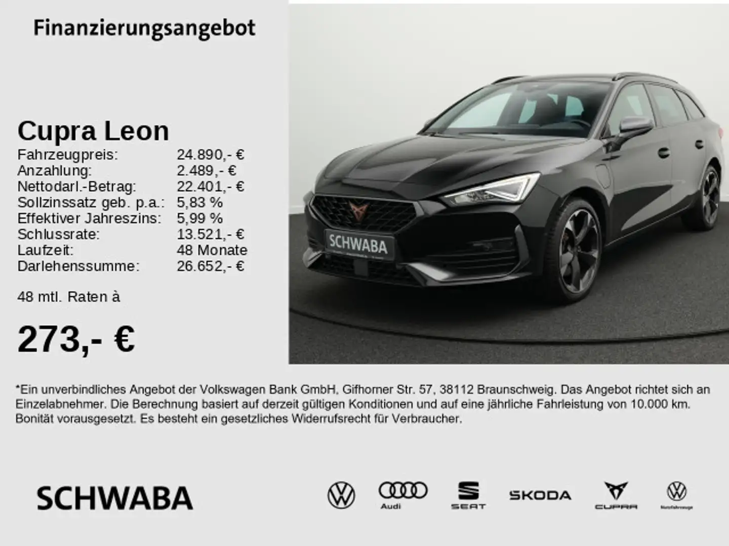 CUPRA Leon Sportstourer 1.4 eHybrid *ACC*NAV*KAM*18''* Černá - 1