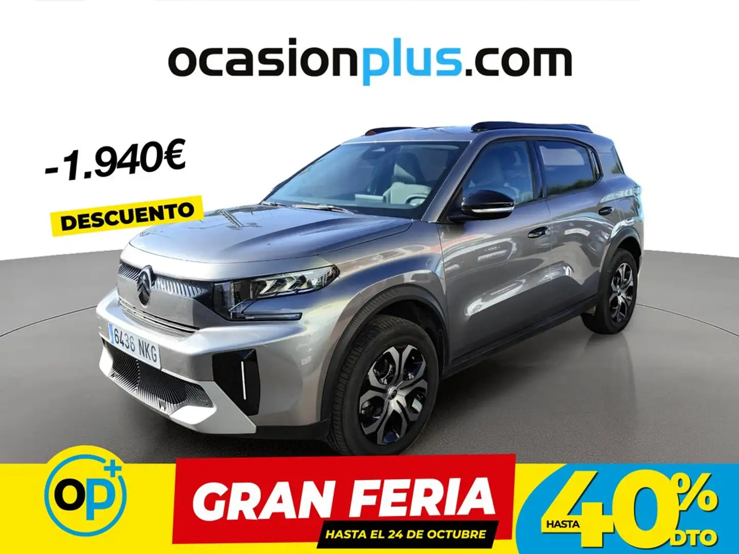 Citroen C3 Aircross Hybrid Plus e-DCS6 145 Gris - 1