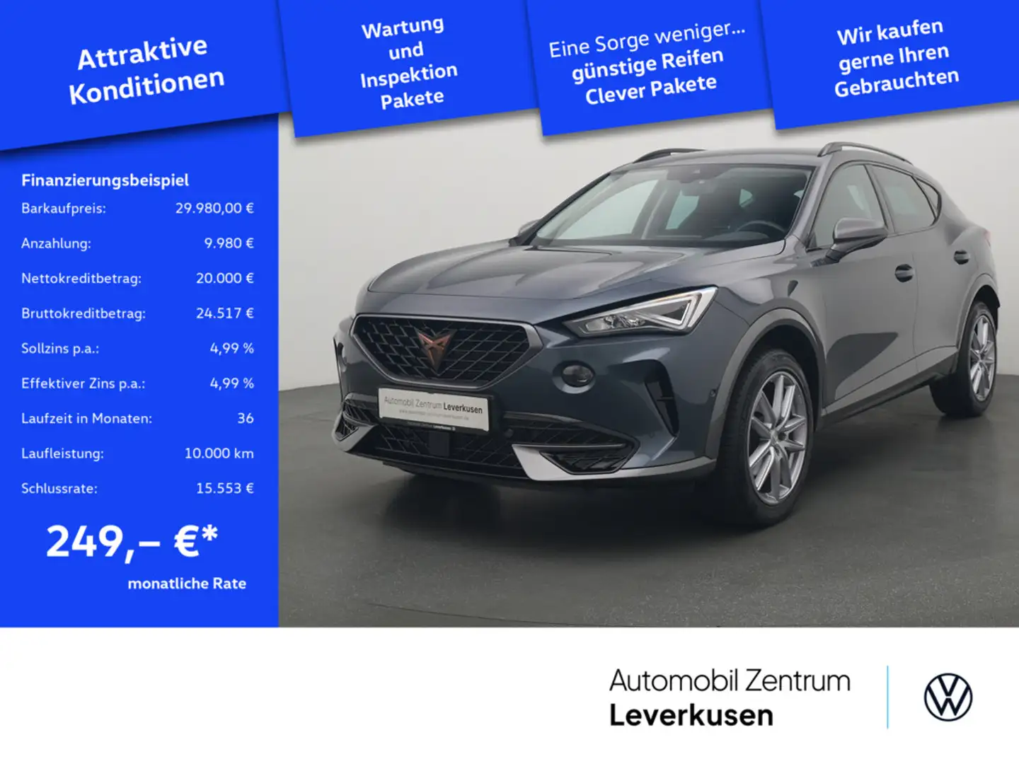 CUPRA Formentor 4Drive ACC AHK LEDER MEMORY CARPLAY Grau - 1