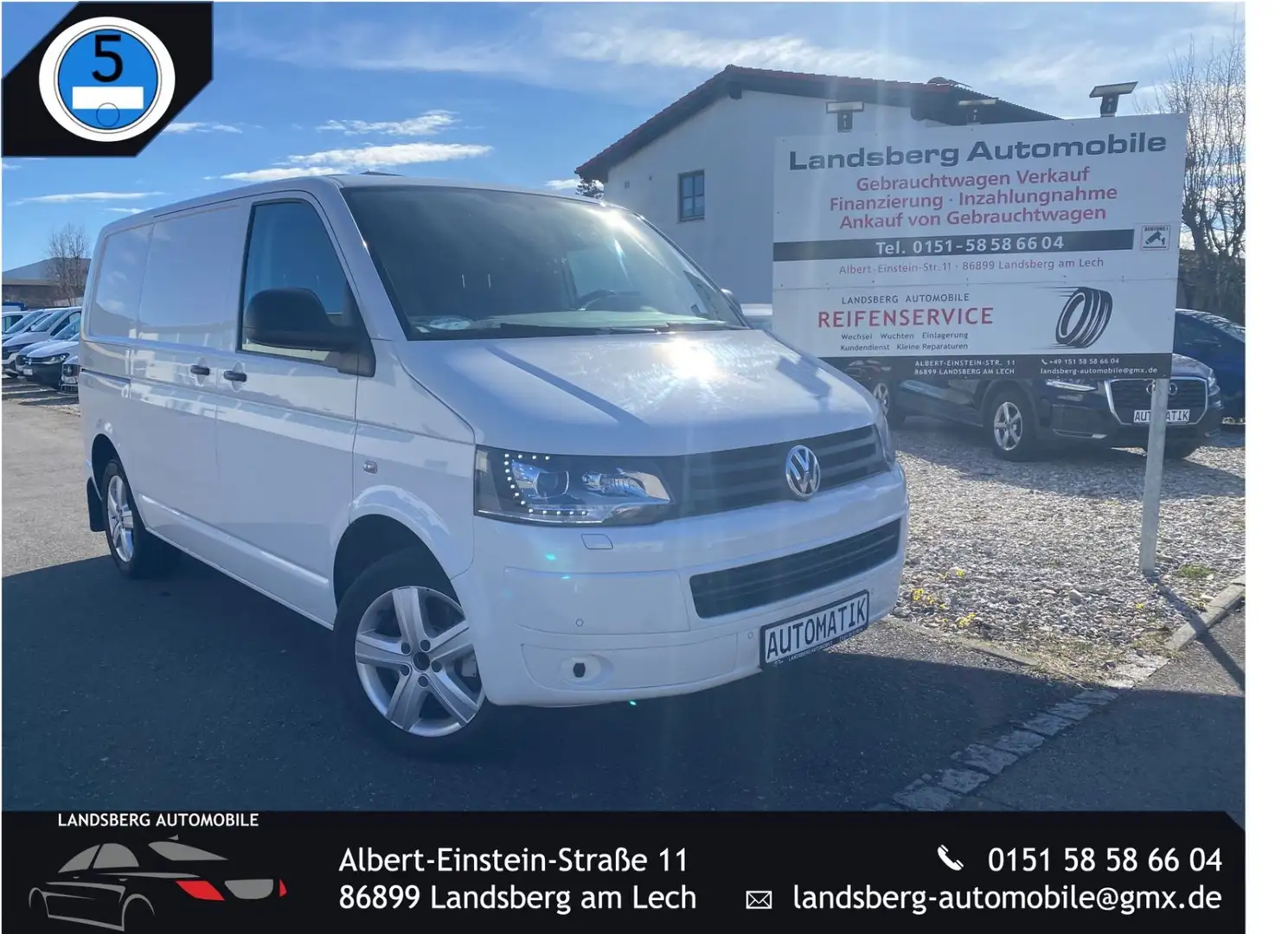 Volkswagen T5 Transporter Kasten-Kombi Kasten 4Motion Weiß - 1