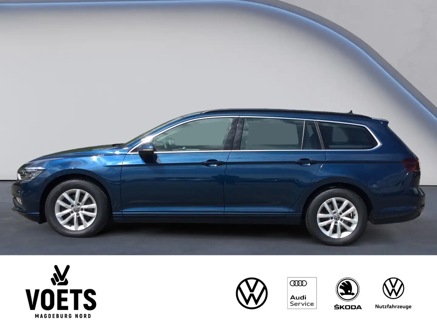 Volkswagen Passat Variant 1.5TSI BUSINESS DSG AHK+LED+Navi Azul - 2