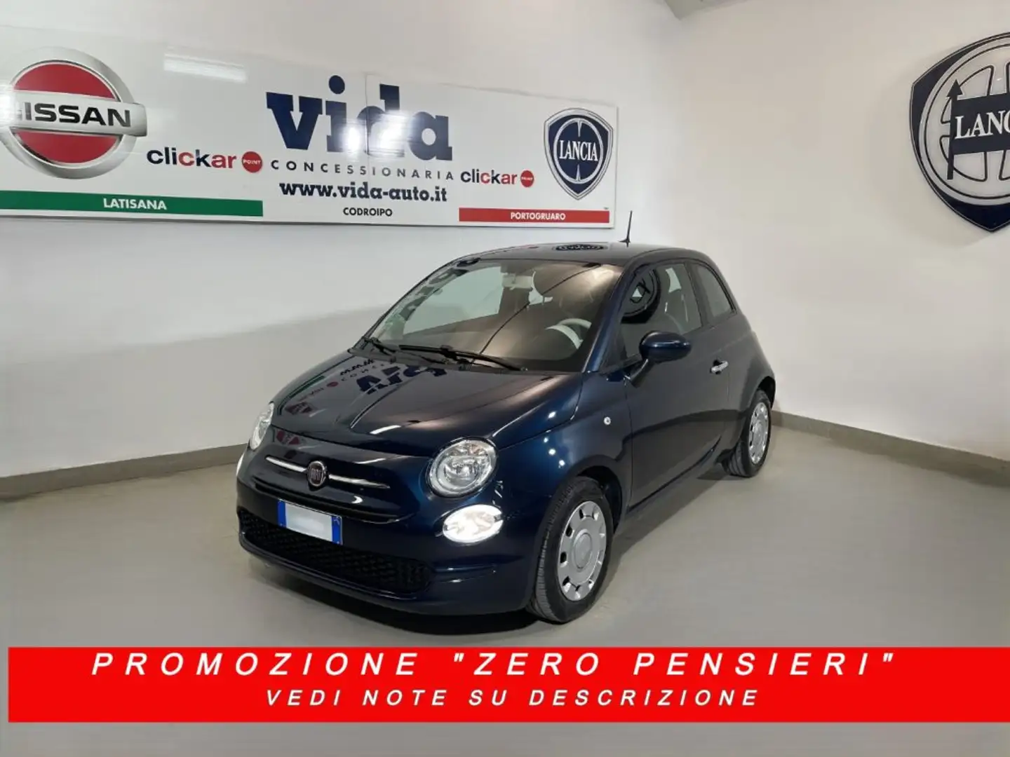 Fiat 500 1.0 Hybrid Pop OK NEOP. Blauw - 1