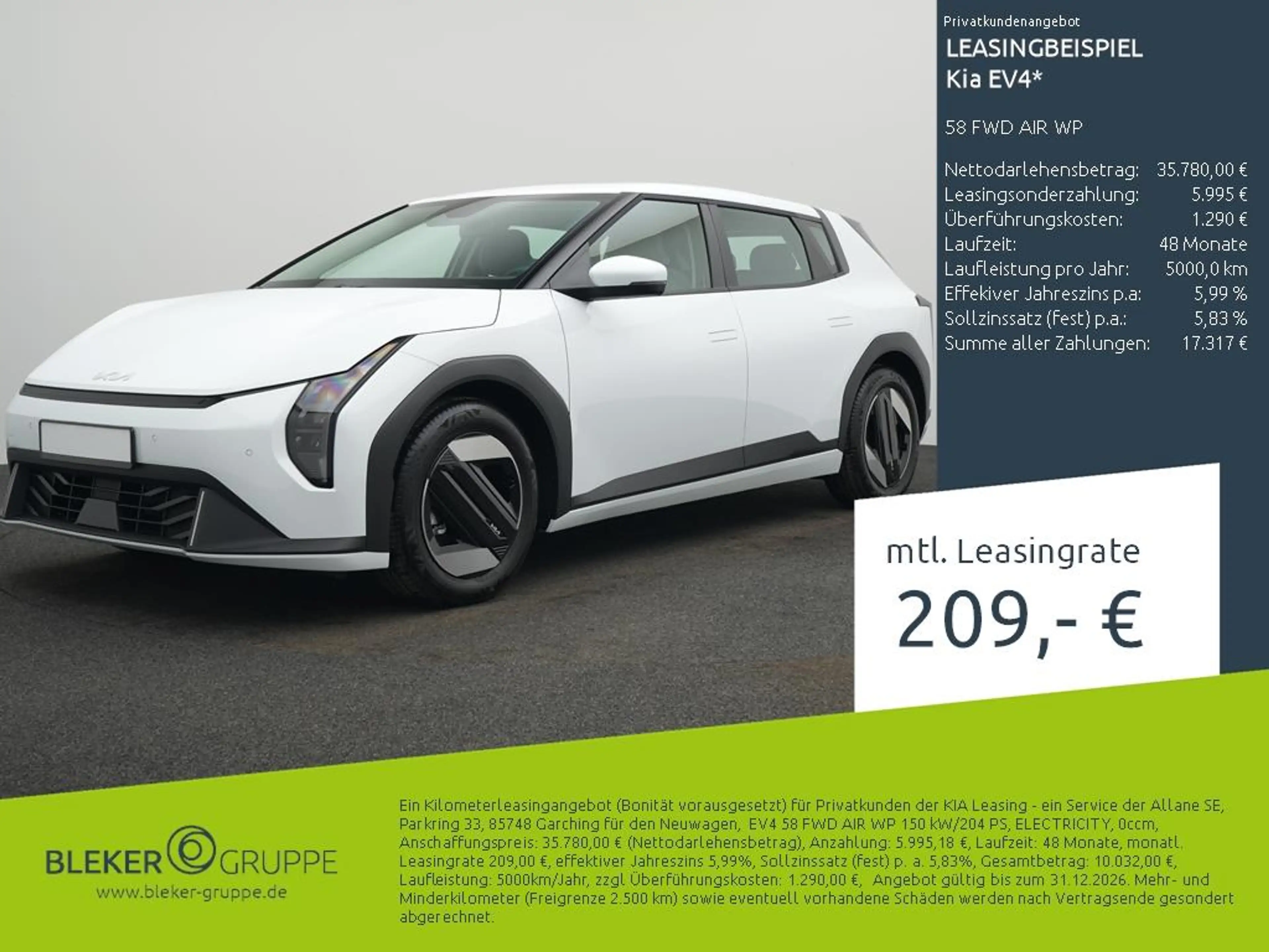 Kia EV4 58 FWD AIR WP