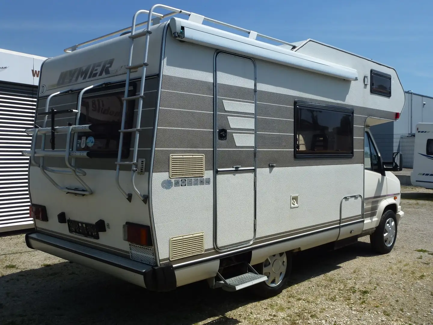 Fiat Ducato Wohnmobil Hymer Servolenkung Turbo Alkoven Blanc - 2