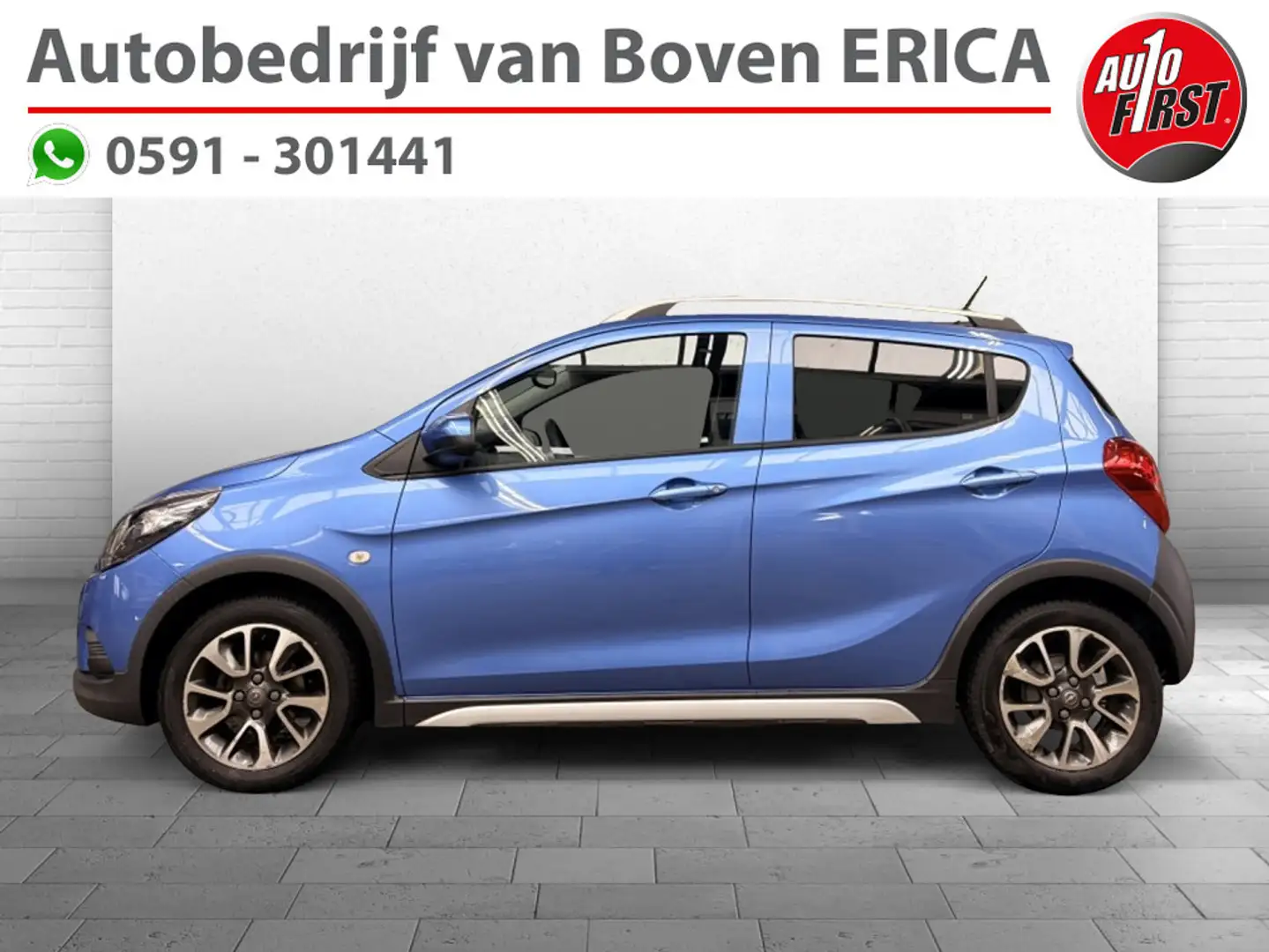 Opel Karl 1.0 Rocks Onl. Edition Airco Cruise Navi Lmv Bleu - 1